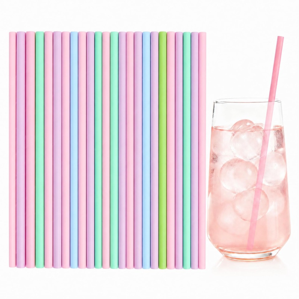 Paper Straw Color - 25/50/100 SZT. Jednorazowe papierowe słomki w