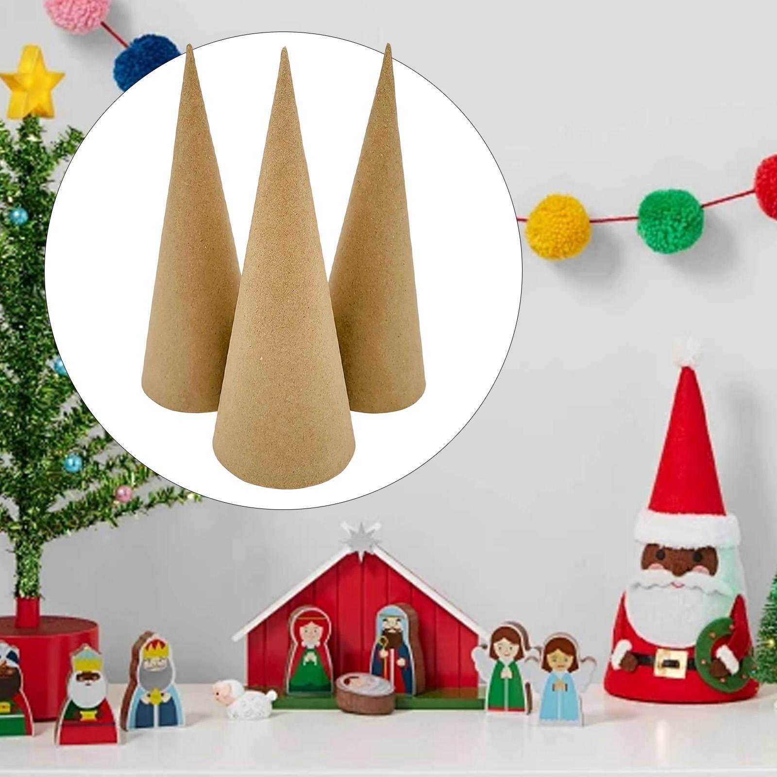 Cotton Candy Cone - 3x Stożki z papieru maszczego, otwarte