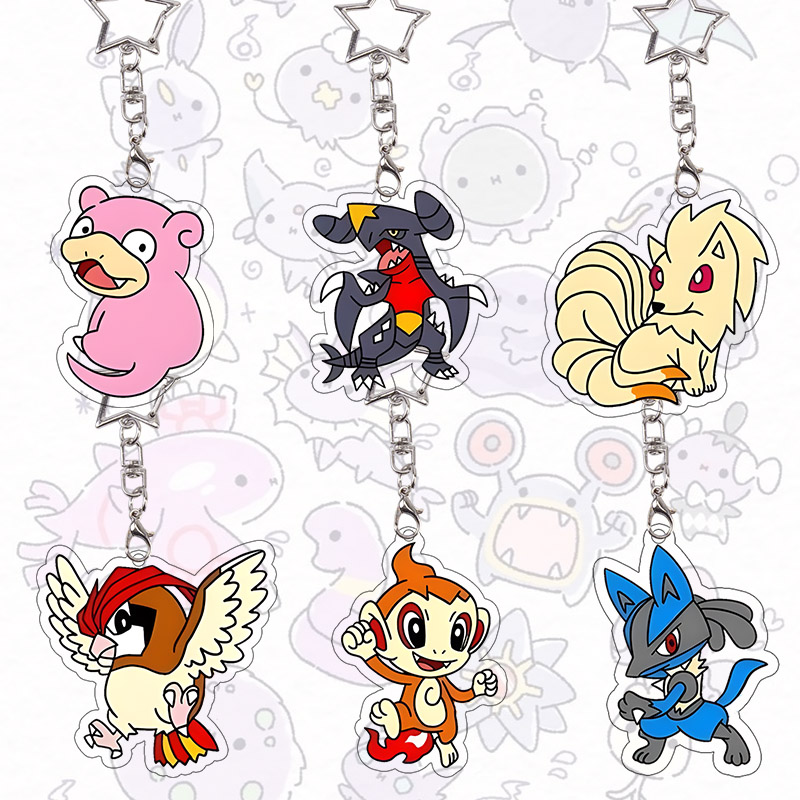 Event Supplies - Breloczek Akrylowy Slowpoke Garchomp Anime Ninetales