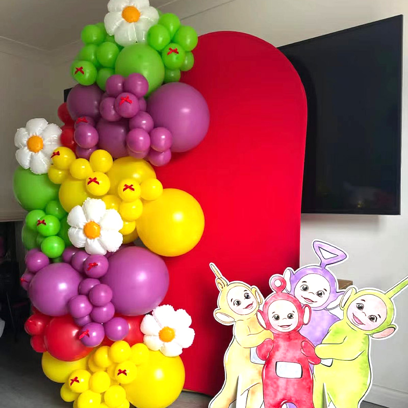 Balloon Arch Kit - Łuk balonowy z motywem Teletubbies, łańcuch