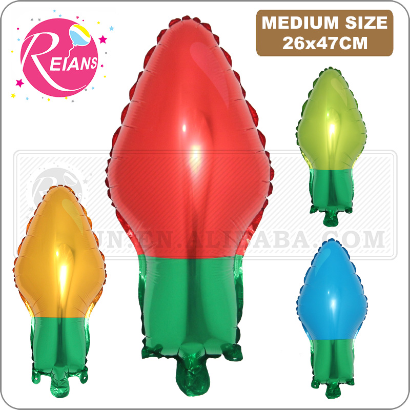 Party Event Supplier - Lampa żarówka balon z folii aluminiowej