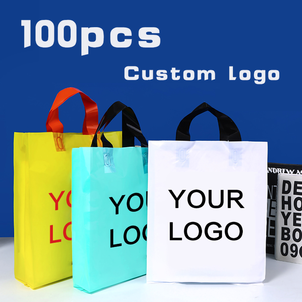Event Party Shop - 100 szt. Własne Logo kolorowe torby