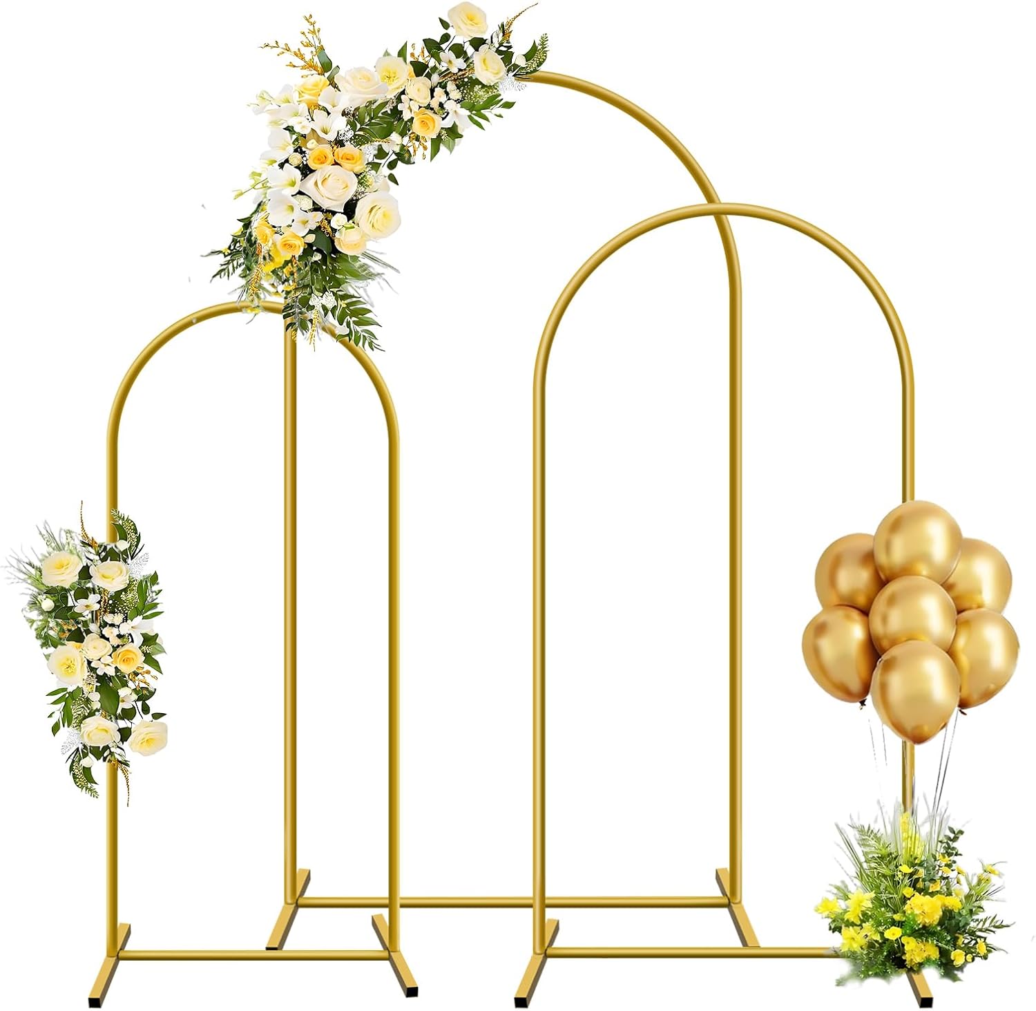 Balloon Arch Kit - 1 szt. Złoty Metalowy Łuk Tło