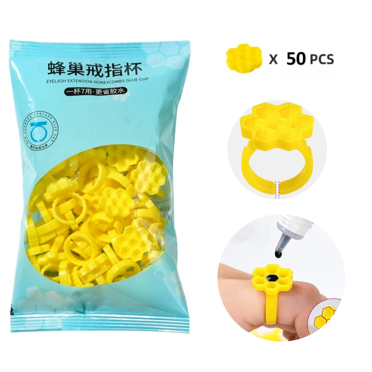 Plastic Cup 50Pcs - 50 SZT. Pierścieniowe Podstawki na Klej