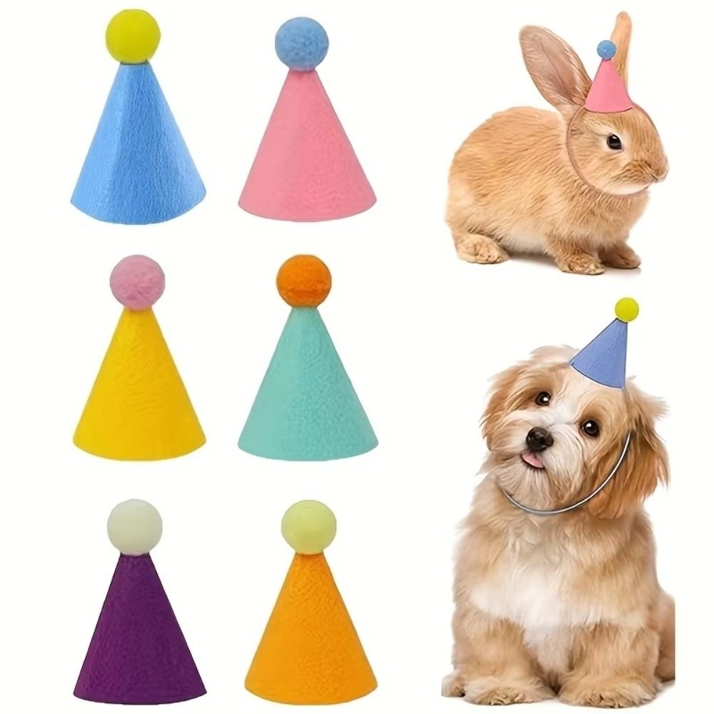 Party Hat Cone - Zestaw 6 szt. mini kapeluszy imprezowych