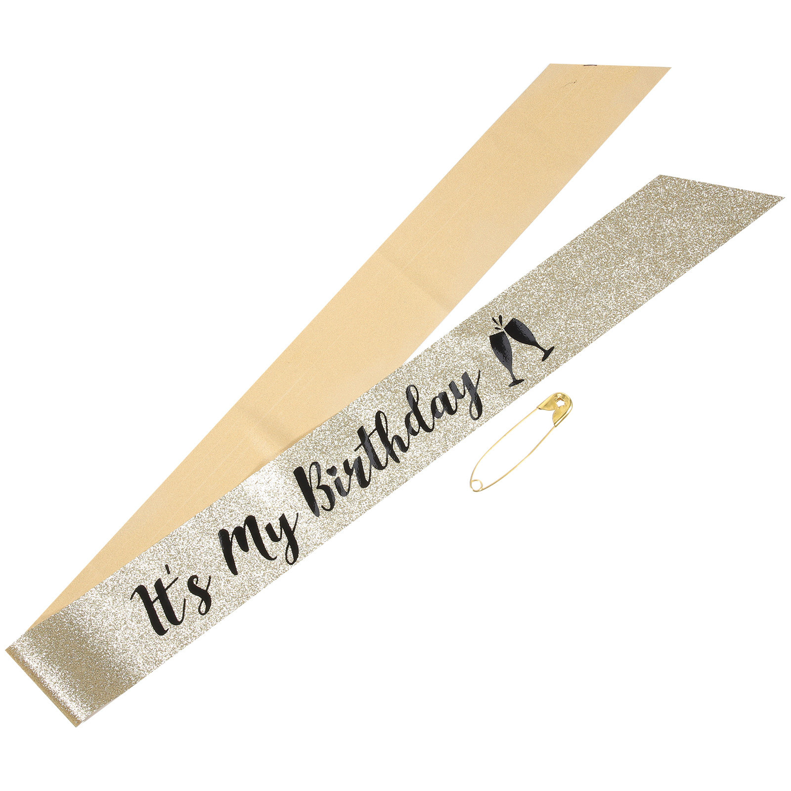 1 szt. błyszcząca, brokatowa s – Birthday Sash Glitter recenzja i cena