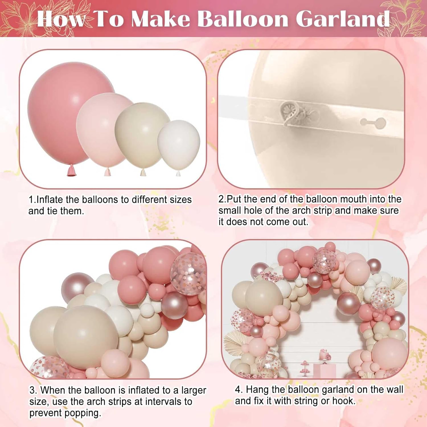 Zestaw girlandy z balonów w st – Balloon Arch Kit recenzja i cena