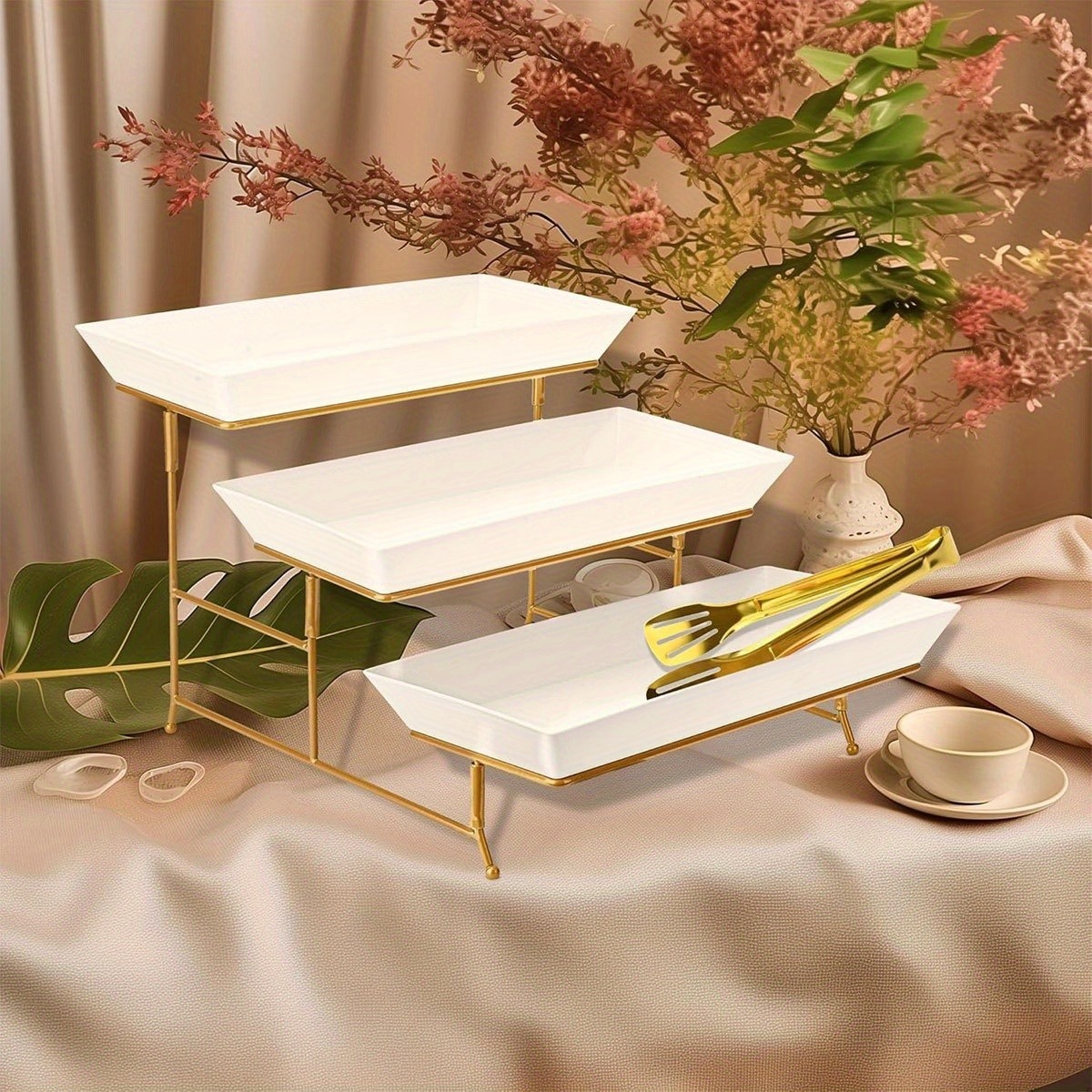 Biały wielopoziomowy stojak do – Cupcake Stand Tier recenzja i cena