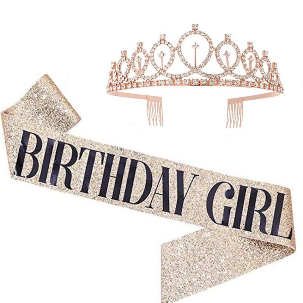 2 szt./zestaw Nowa Brokatowa K – Birthday Sash Glitter recenzja i cena
