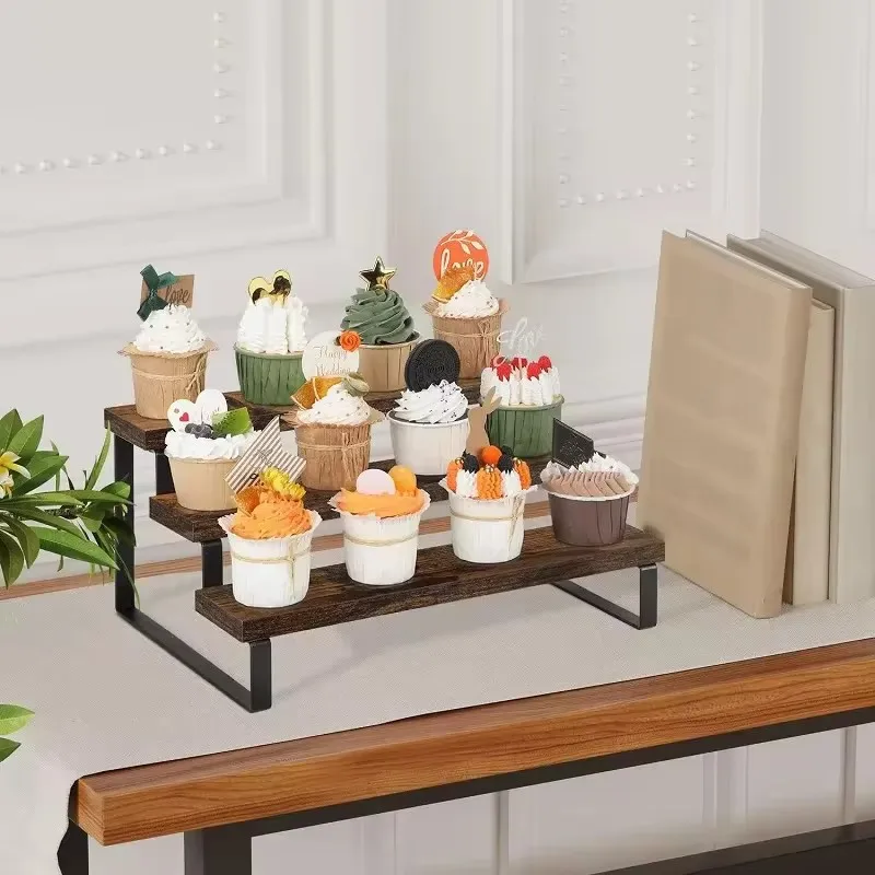 3-poziomowy drewniany stojak e – Cupcake Stand Tier recenzja i cena