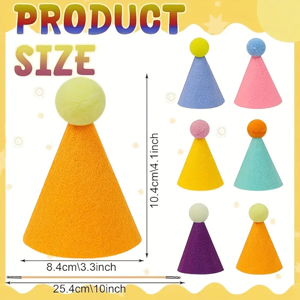 6 szt. Mini kapeluszy imprezow – Party Hat Cone recenzja i cena