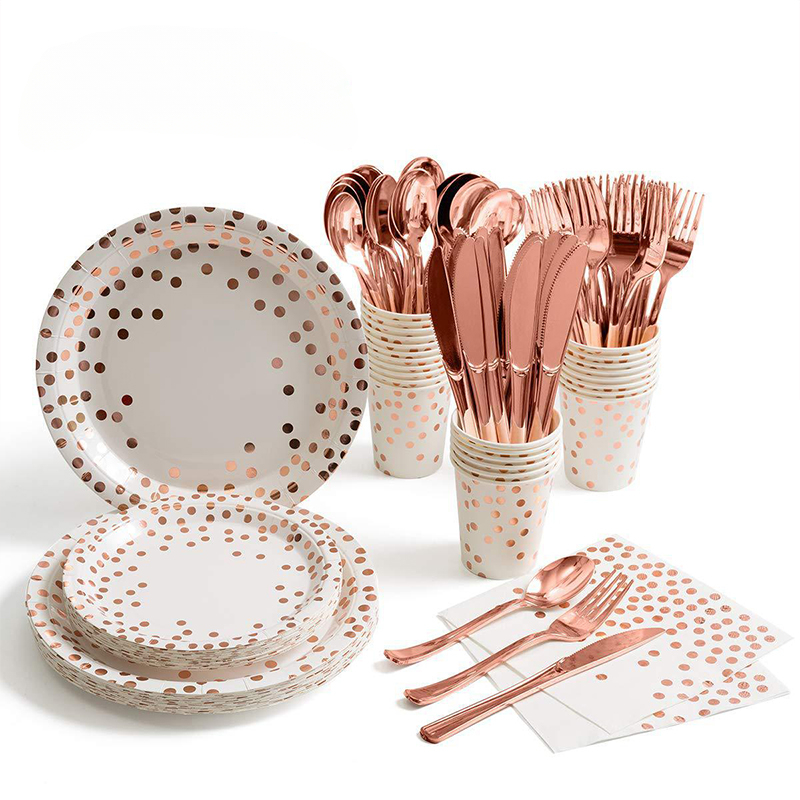 Zestaw zastawy stołowej w kolo – Paper Straw Color recenzja i cena