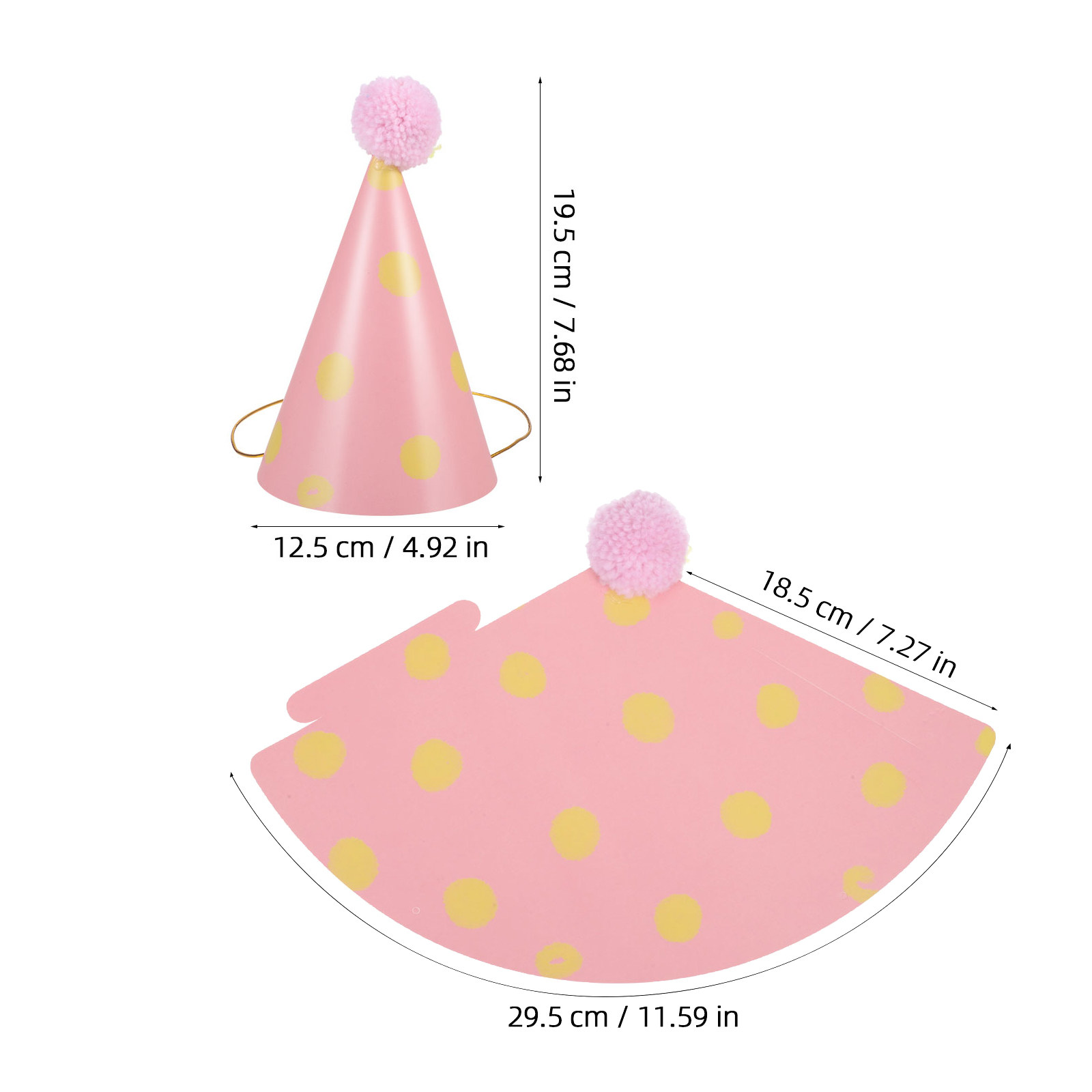 14 szt. Papierowych kapeluszy  – Party Hat Cone recenzja i cena