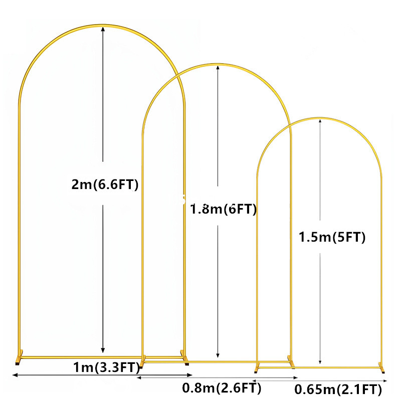 1 szt. Złoty Metalowy Łuk Tło  – Balloon Arch Kit recenzja i cena