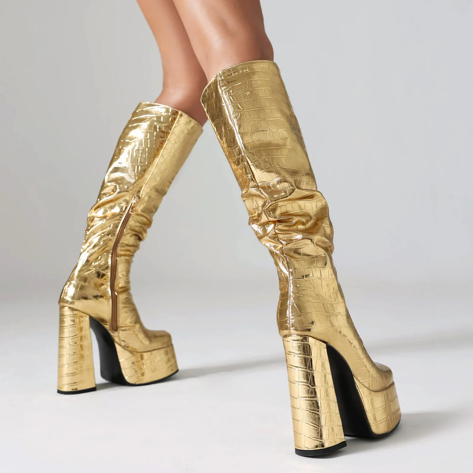 Shiny Silver Women Pleated Pla – Eve Party recenzja i cena