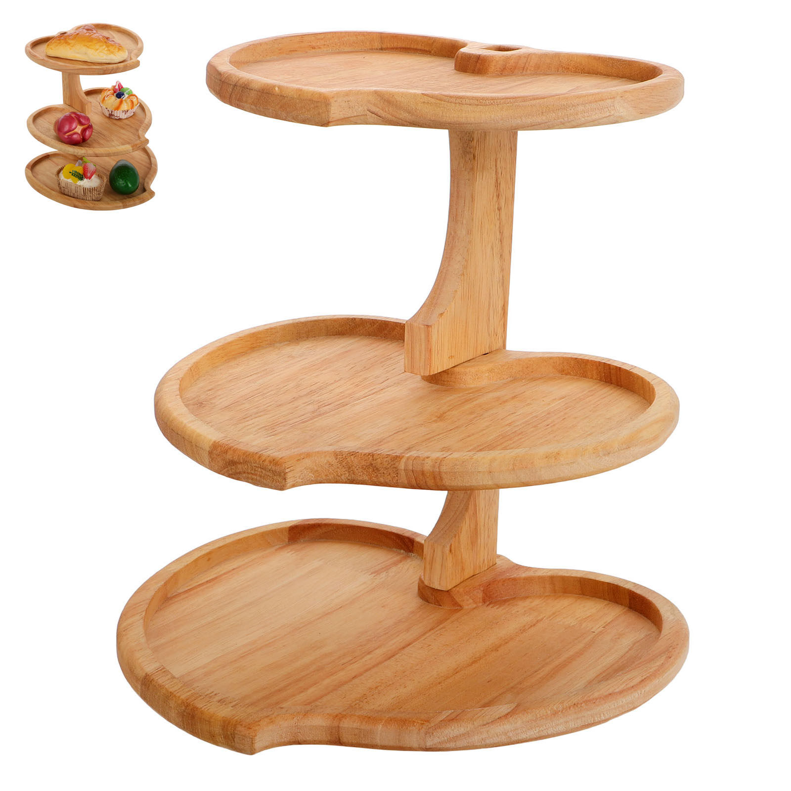 Trzypoziomowy drewniany stojak – Cupcake Stand Tier recenzja i cena